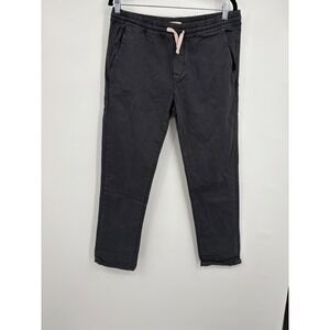 Marine Layer Men's Jogger Pants Medium Charcoal Gray Drawstring Casual Comfort